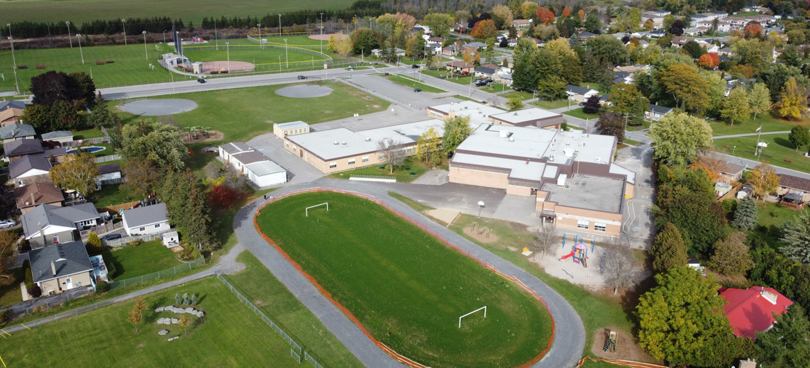 Drainage improvements at Amherstview Public School